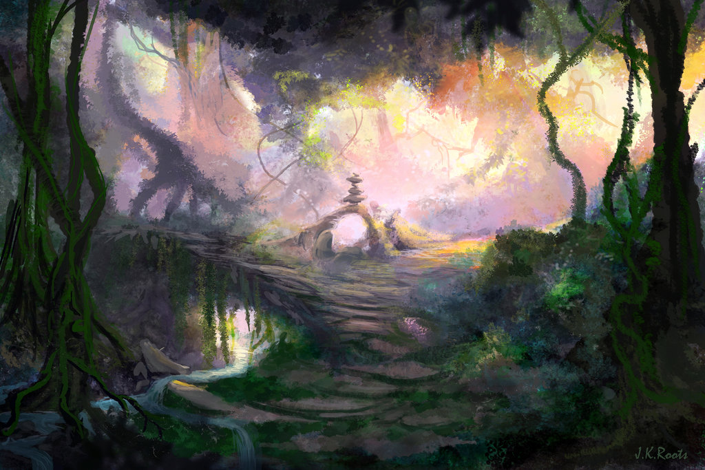 magic forest art